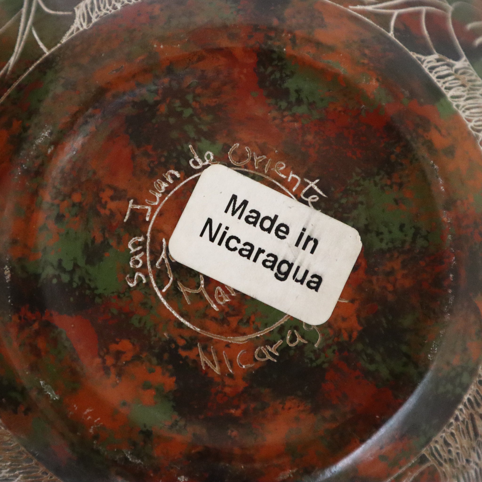 Handcrafted Nicaragua Etched Decorative Pottery from The Village