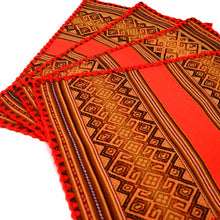 Load image into Gallery viewer, Placemats for Dinner Manta Textile Rustic Native. Peruvian Ethnic Textile Set of 4